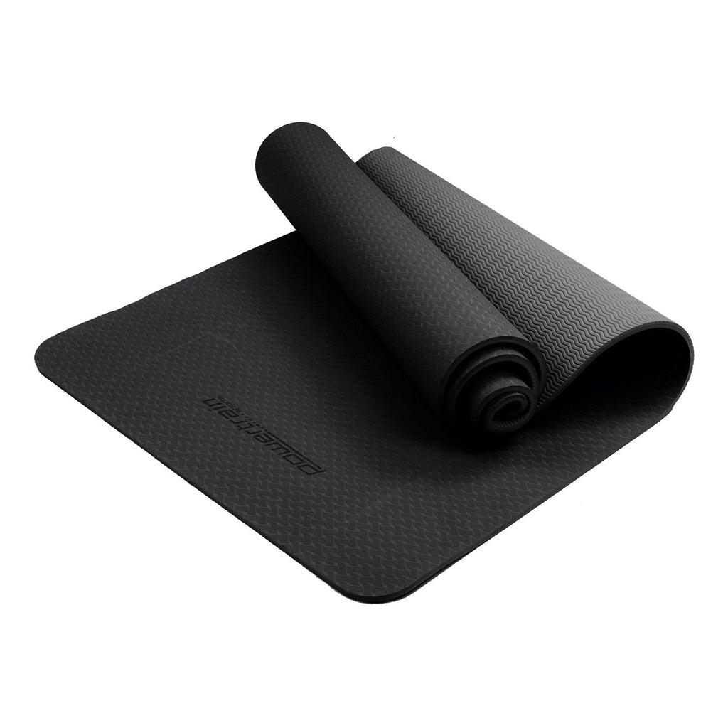 NNEDSZ Eco-friendly Dual Layer 6mm Yoga Mat | Midnight | Non-slip Surface And Carry Strap For Ultimate Comfort And Portability