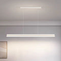 Modern Minimalist Trapezoid Pendant Light Adjustable LED Bar Light White-0