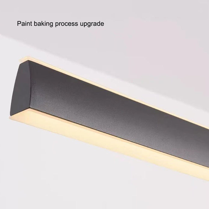 Modern Minimalist Trapezoid Pendant Light Adjustable LED Bar Light White-3