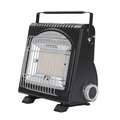 AMZ 1700W 2-in-1 Portable Outdoor Camping Butane Gas Heater Stove Steel Iron Aluminium Metal Manual Application for Travel