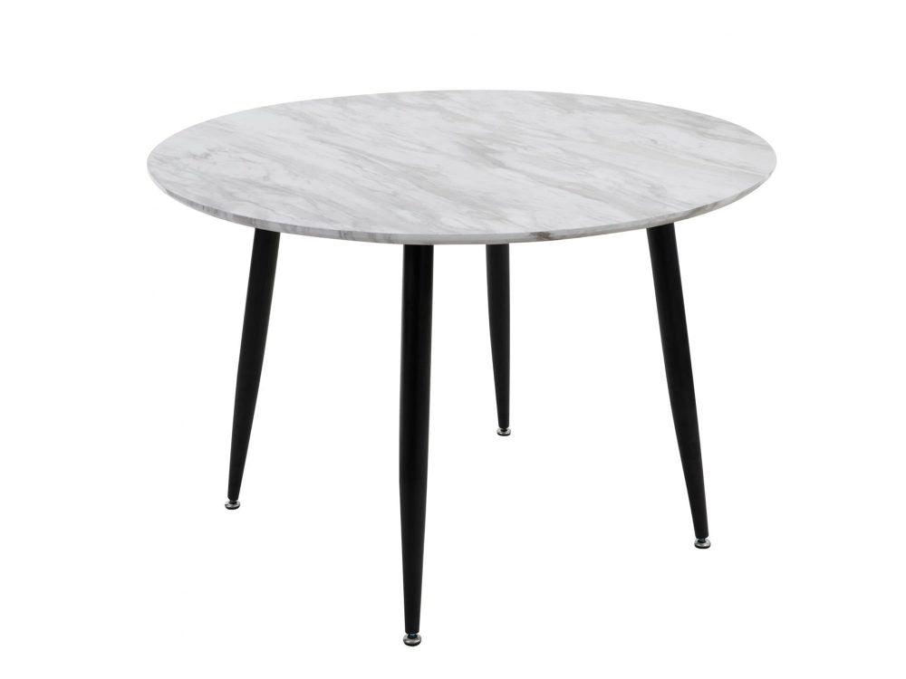 NNEDSZ Round MDF Marbling Dining Table