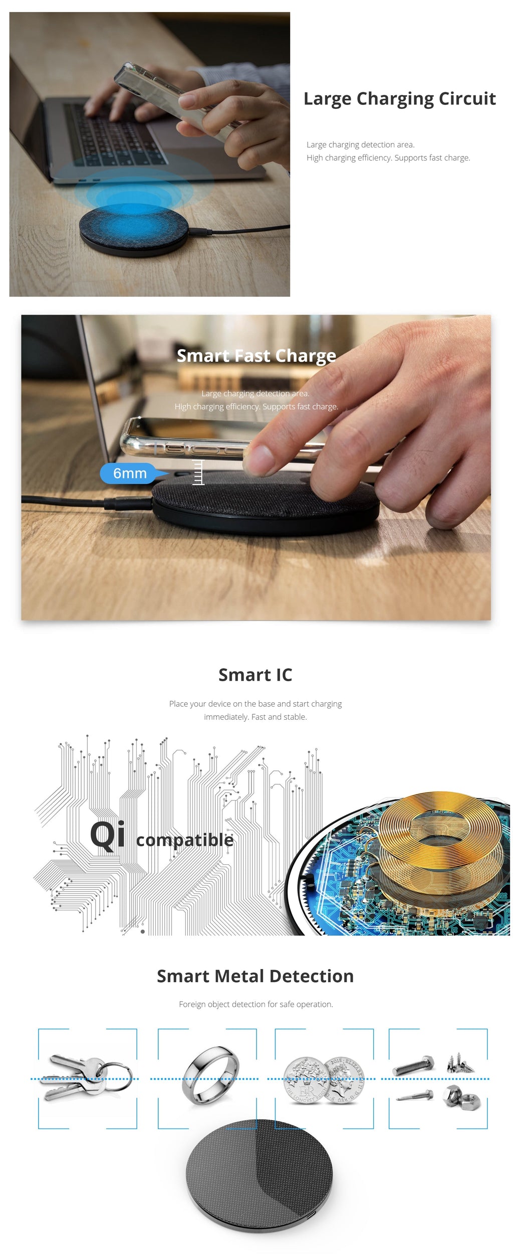 NNEDSZ Photofast AirCharge Qi Compatible 10W Fast Charge (SKU:AC8000)