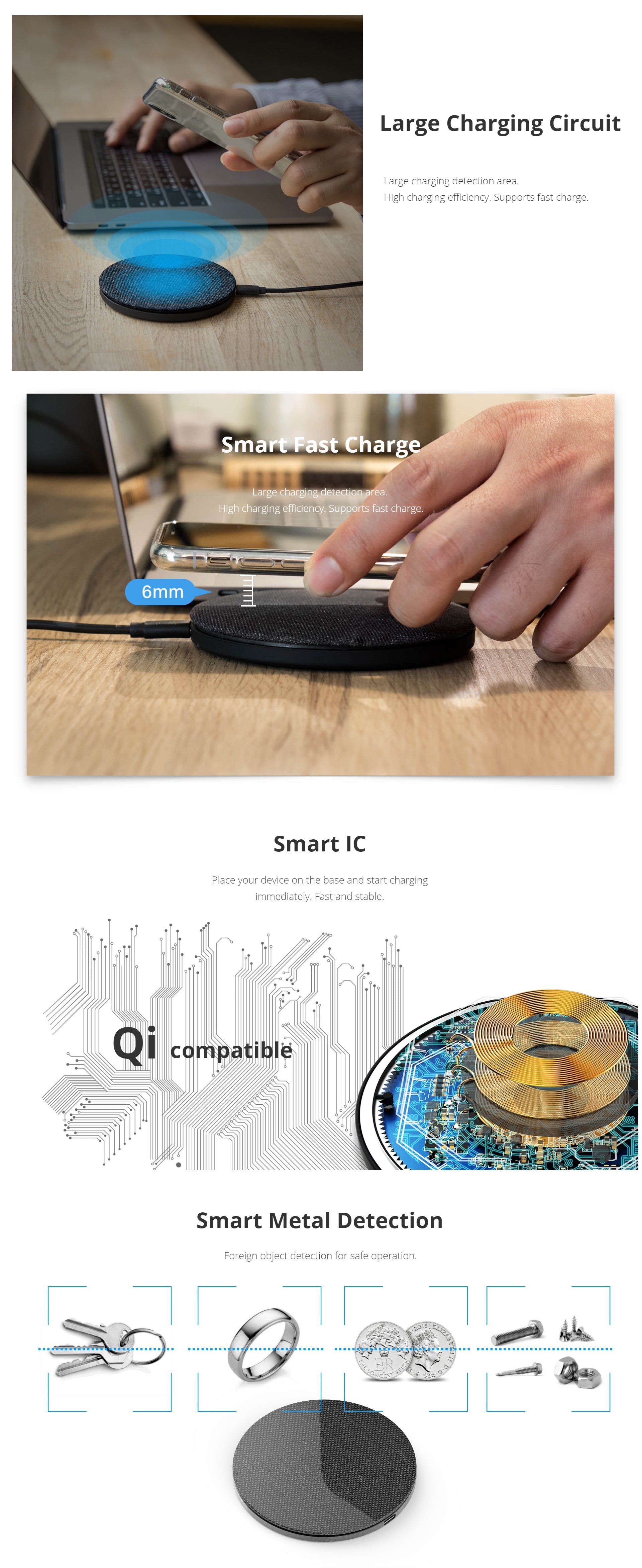 NNEDSZ Photofast AirCharge Qi Compatible 10W Fast Charge (SKU:AC8000)