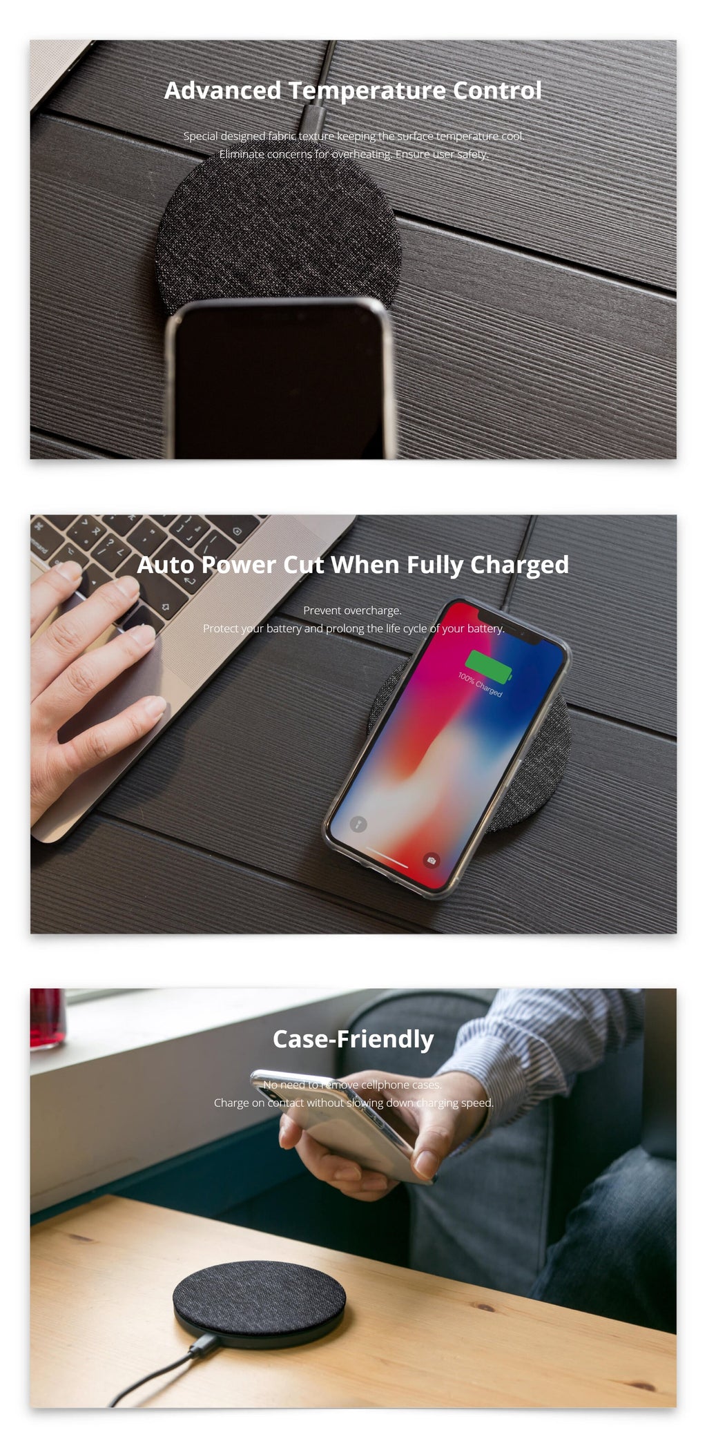 NNEDSZ Photofast AirCharge Qi Compatible 10W Fast Charge (SKU:AC8000)