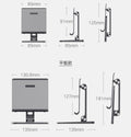 NNEDSZ Full Motion 3 in 1 Smartphone Tablet and Notebook Holder White