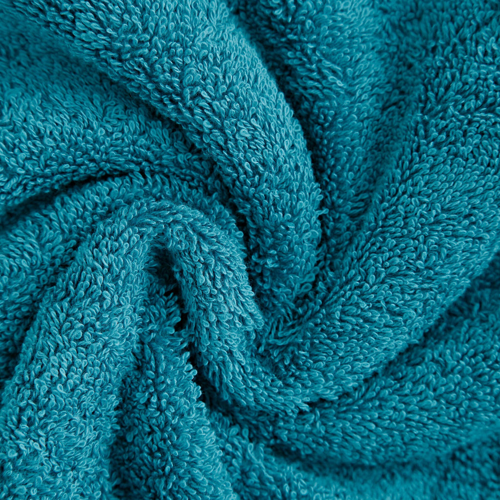 Linenland 4 Piece Cotton Bath Towels Set - Blue-1