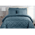 NNEDSZ Hotel Living Eli Jacquard Comforter Set King Blue-0