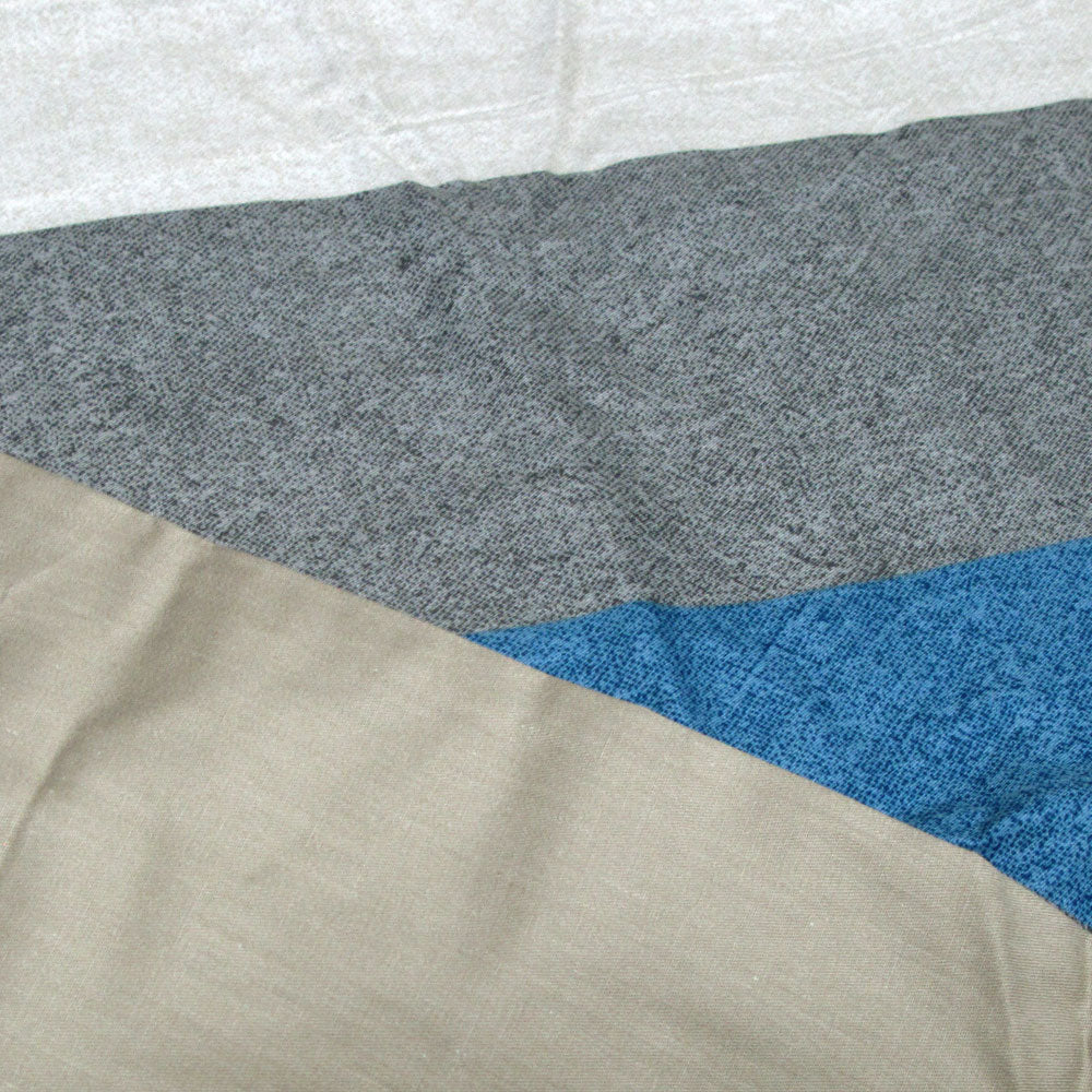 NNEDSZ 250TC Cotton Reversible Quilt Cover Set Beachy Stripes Queen