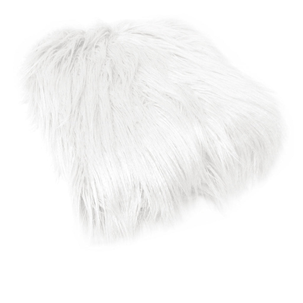 NNEDSZ Mia Luxury Long Hair Faux Fur Throw Rug 127 x 152 cm White