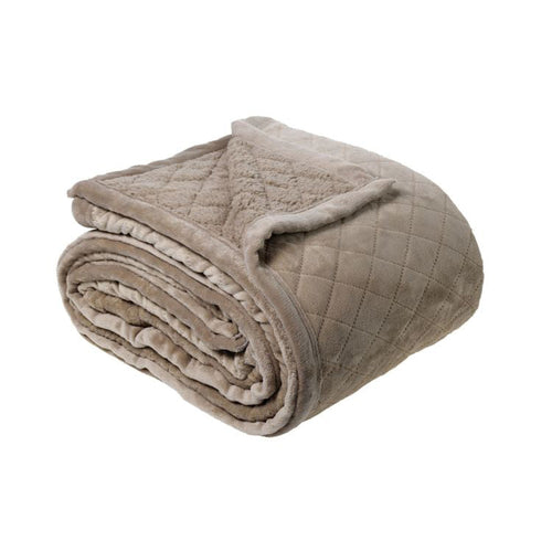 Bianca Mansfield Blanket Taupe (Also Known as Silver Grey) Single/Double-0