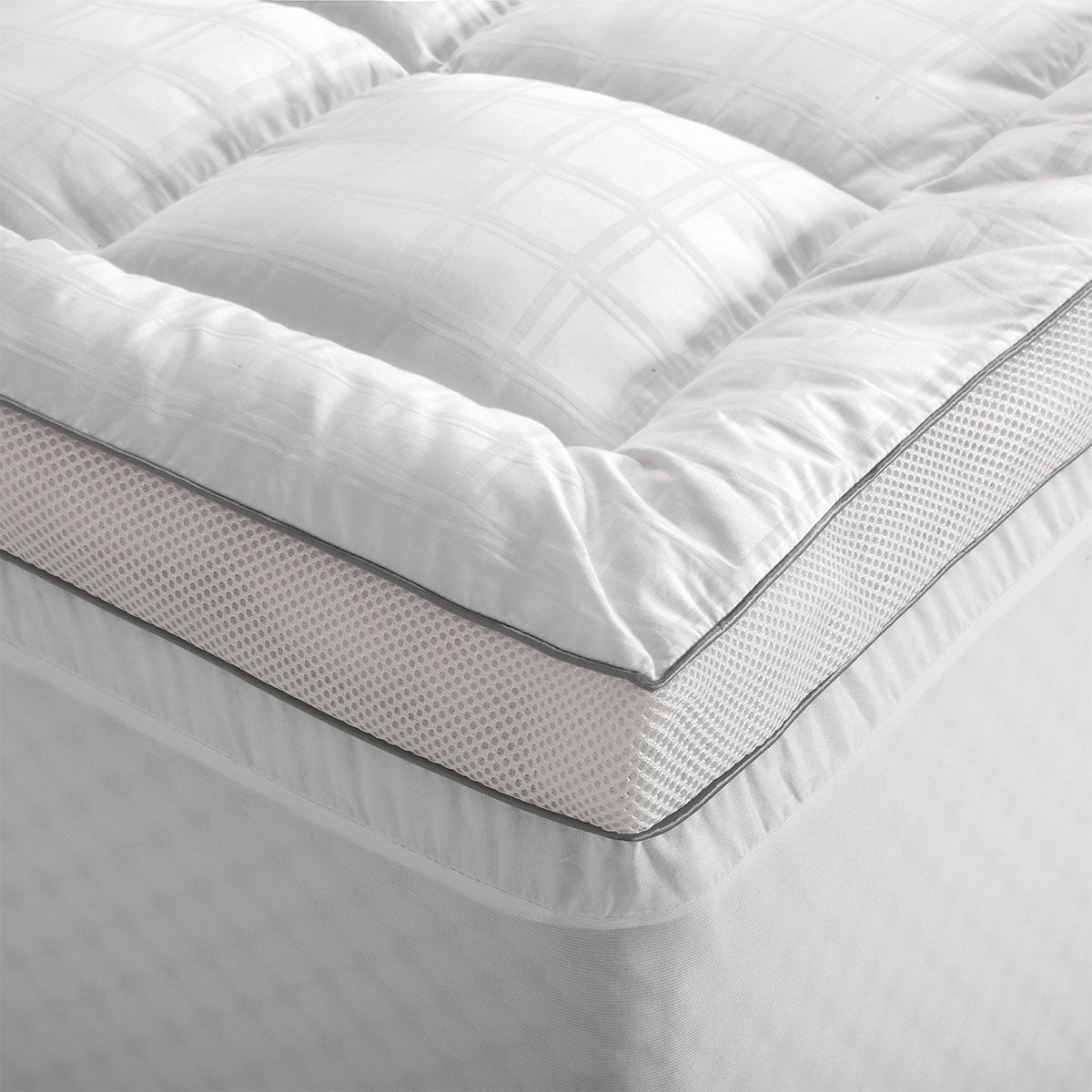 NNEDSZ Accessorize Deluxe Hotel Mattress Topper Queen-2