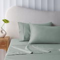 NNEDSZ 400TC Sage Bamboo Cotton Sheet Set 40cm Wall King Single