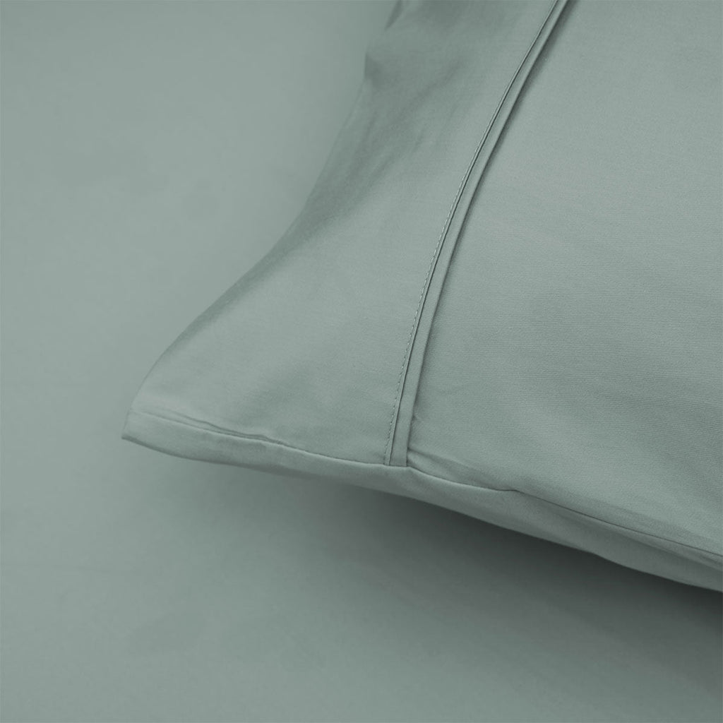 NNEDSZ 400TC Sage Bamboo Cotton Sheet Set 40cm Wall King Single