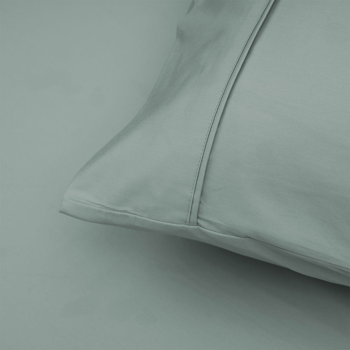 NNEDSZ 400TC Sage Bamboo Cotton Sheet Set 40cm Wall King Single