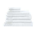 Royal Excellency 7 Piece Cotton Bath Towel Set - White-0