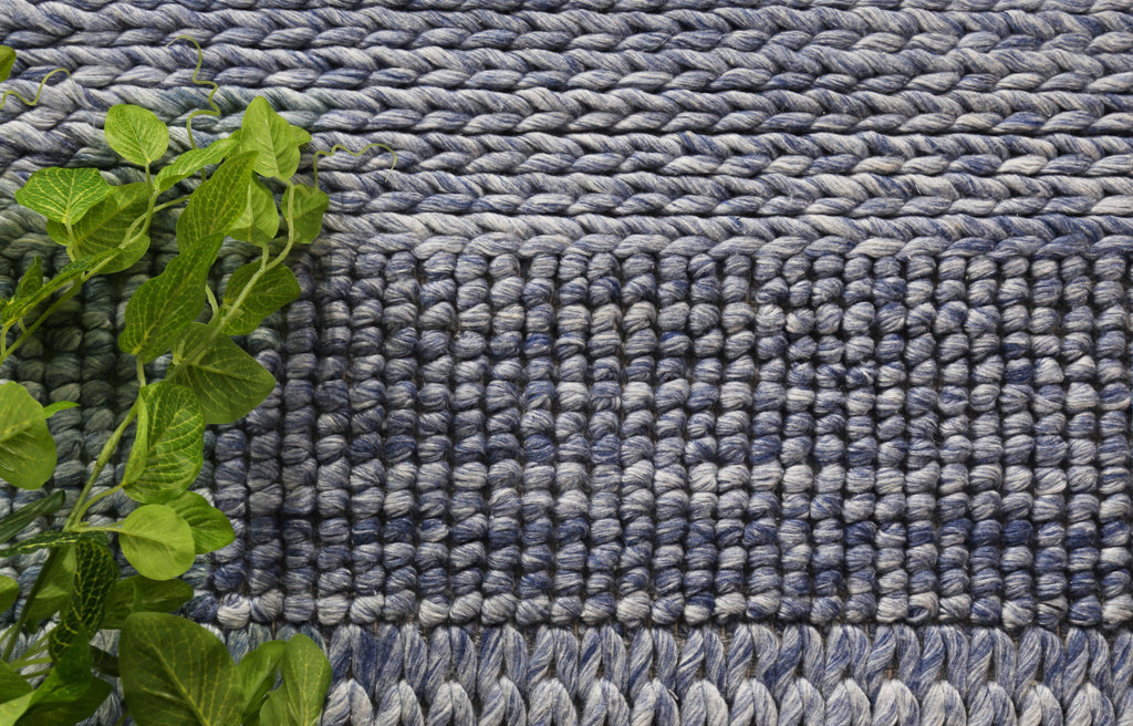 NNEDSZ Grace Blue Wool Blend Rug 160x230