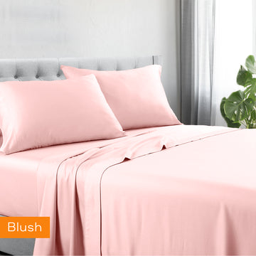 NNEDSZ 1200tc hotel quality cotton rich sheet set king blush-0