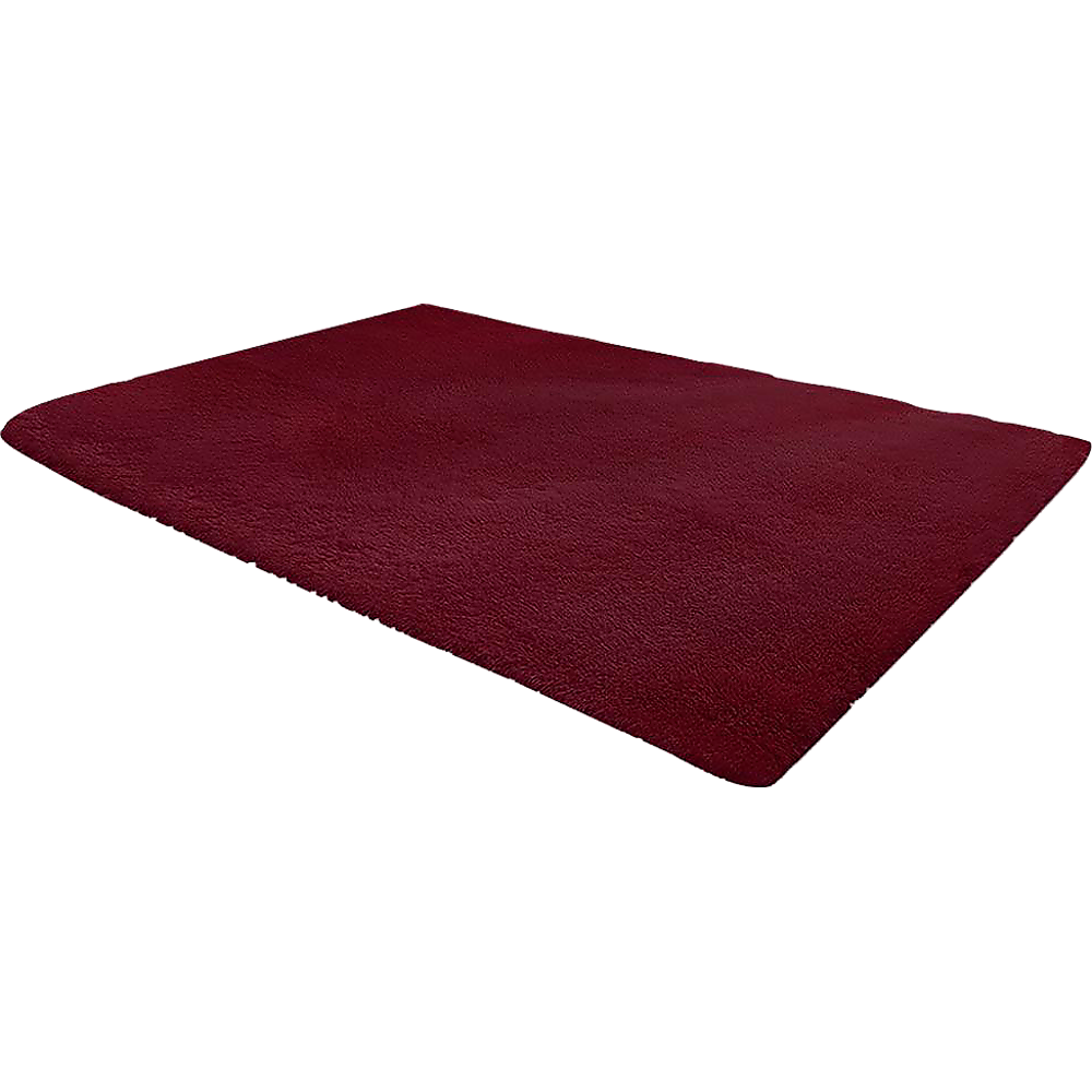 NNEDSZ 230x200cm Floor Rugs Large Shaggy Rug Area Carpet Bedroom Living Room Mat - Burgundy
