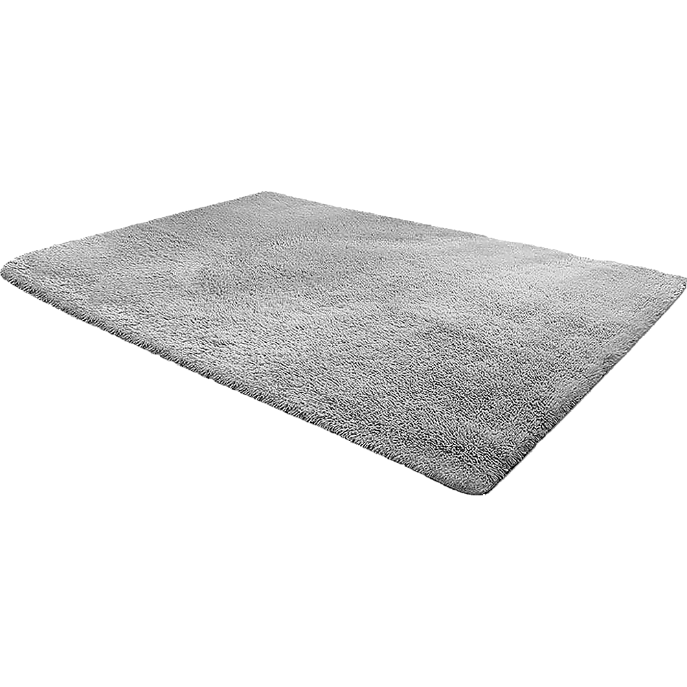 NNEDSZ 230x200cm Floor Rugs Large Shaggy Rug Area Carpet Bedroom Living Room Mat - Grey