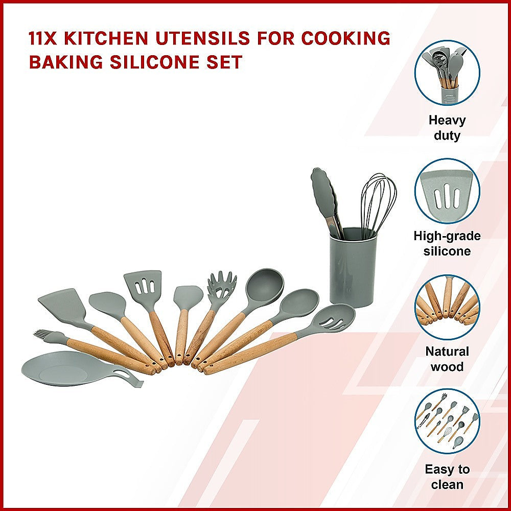 NNEDSZ 13x Kitchen Utensils for Cooking Baking Silicone Set