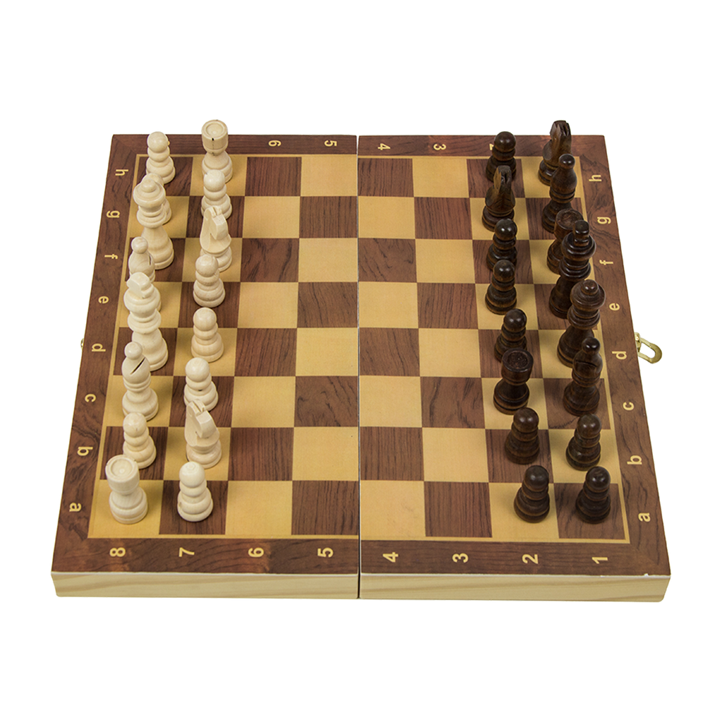 NNEDSZ Chess Board Games Folding Large Chess Wooden Chessboard Set Wood Toy Gift