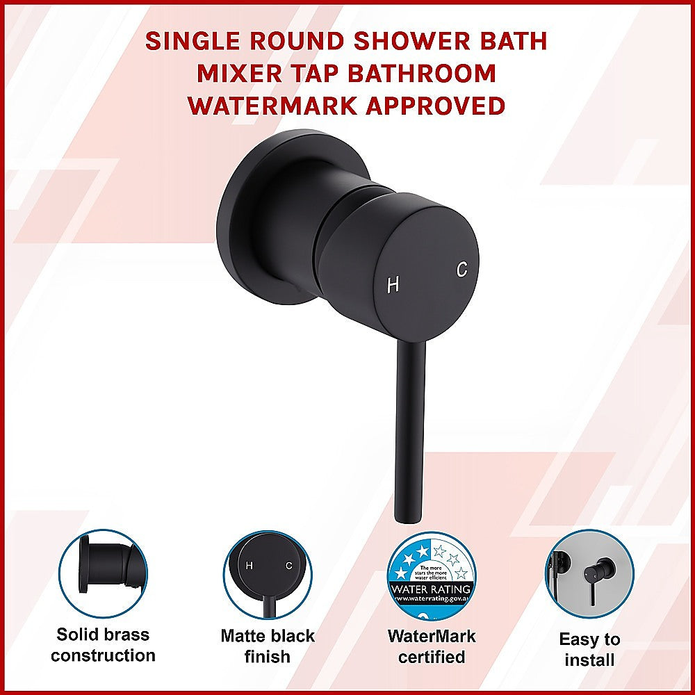 NNEDSZ Single Round Shower Bath Mixer Tap Bathroom WATERMARK Approved