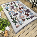 NNEDSZ 2pcs pack set 180*230cm Bohemian Picnic Blanket, Waterproof Camping Blanket, Outdoor Rug for Camping, Picnic, Beach