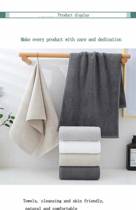 NNEDSZ White Premium Cotton Towel Set - 6 Pieces, Soft & Absorbent Bath Towels for Adults