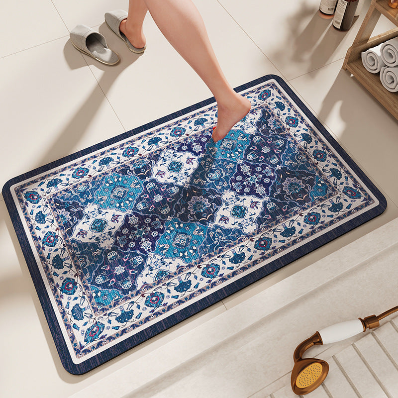 NNEDSZ Non-Slip Diatomaceous Earth Bath Mat - Quick-Dry, Durable Toilet Rug 40x60cm