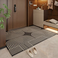 NNEDSZ 50*80cm Brown Style 2 Geometric Patterns Outdoor Entryway Mat - Non-Slip Welcome Rug for Front Door
