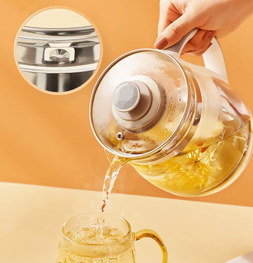 NNEDSZ Joyoung Eletric Glass Kettle Water Boiler Multiple Cooking Boiling Bottle 1.5L FA-K1501 AU Model