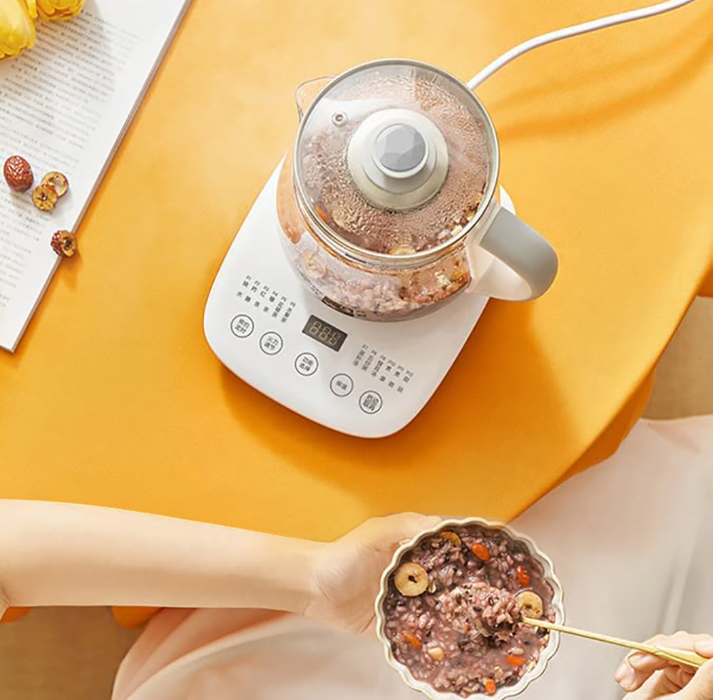 NNEDSZ Joyoung Eletric Glass Kettle Water Boiler Multiple Cooking Boiling Bottle 1.5L FA-K1501 AU Model