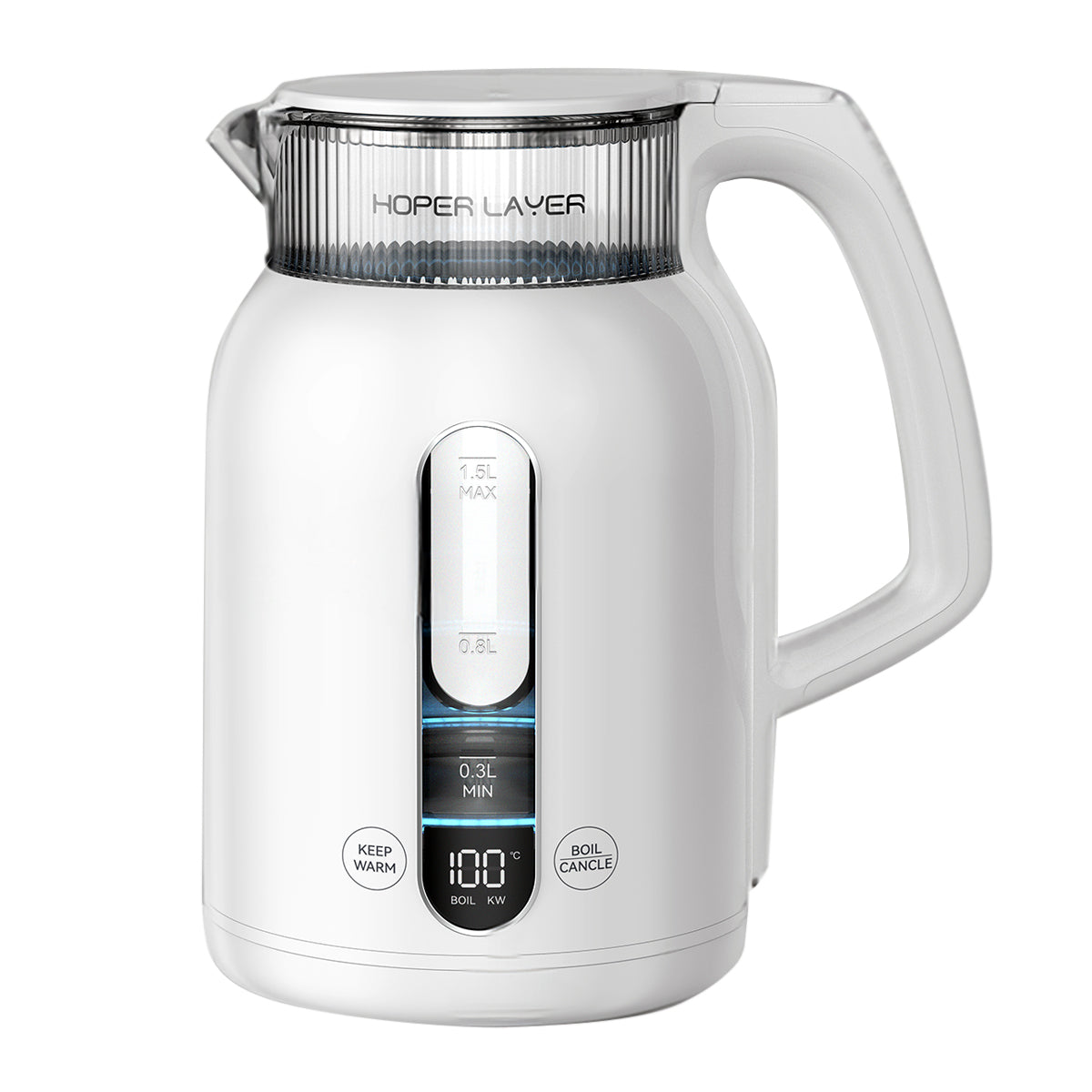 NNEDSZ Hoper Layer Insulation Electric Kettle 1.5L 1500W Water Boiler K15-G1