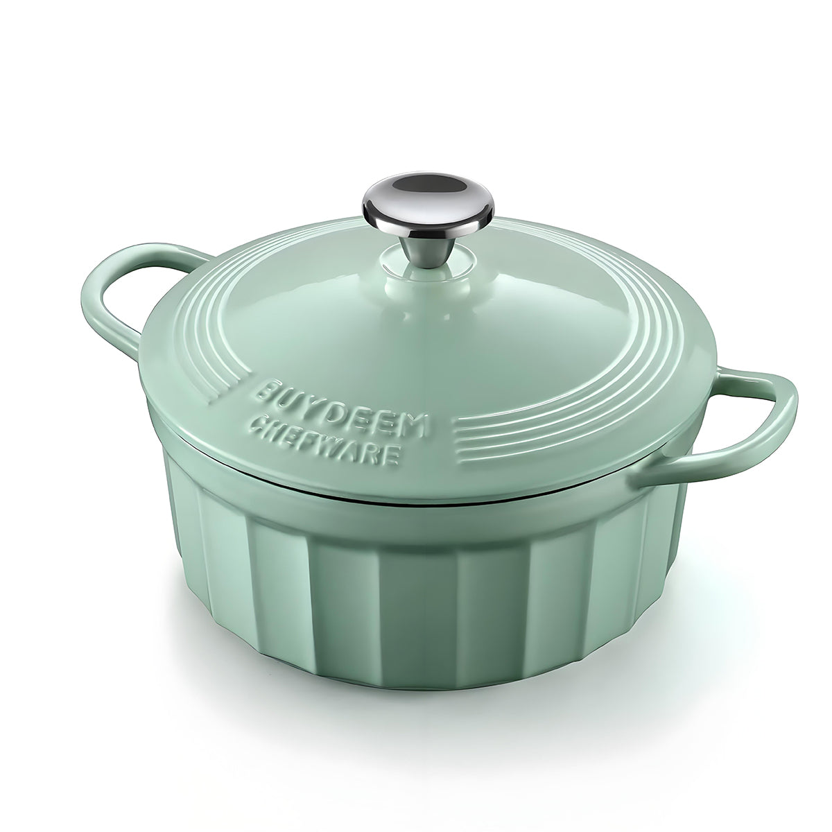 BUYDEEM Enameled Cast-Iron Dutch Oven-0