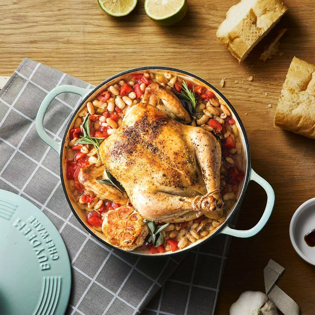 BUYDEEM Enameled Cast-Iron Dutch Oven-3