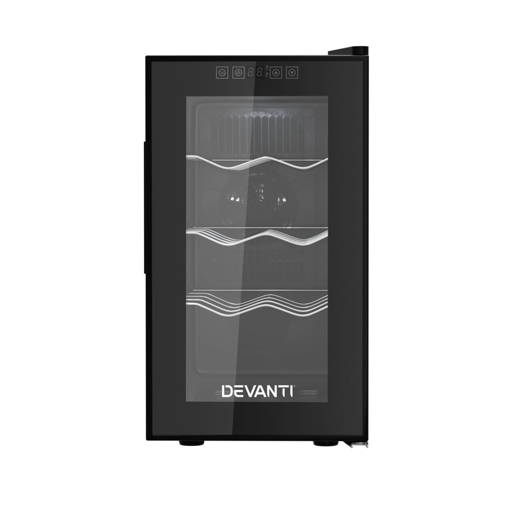 Devanti Wine Fridge Cooler 8 Bottles-2