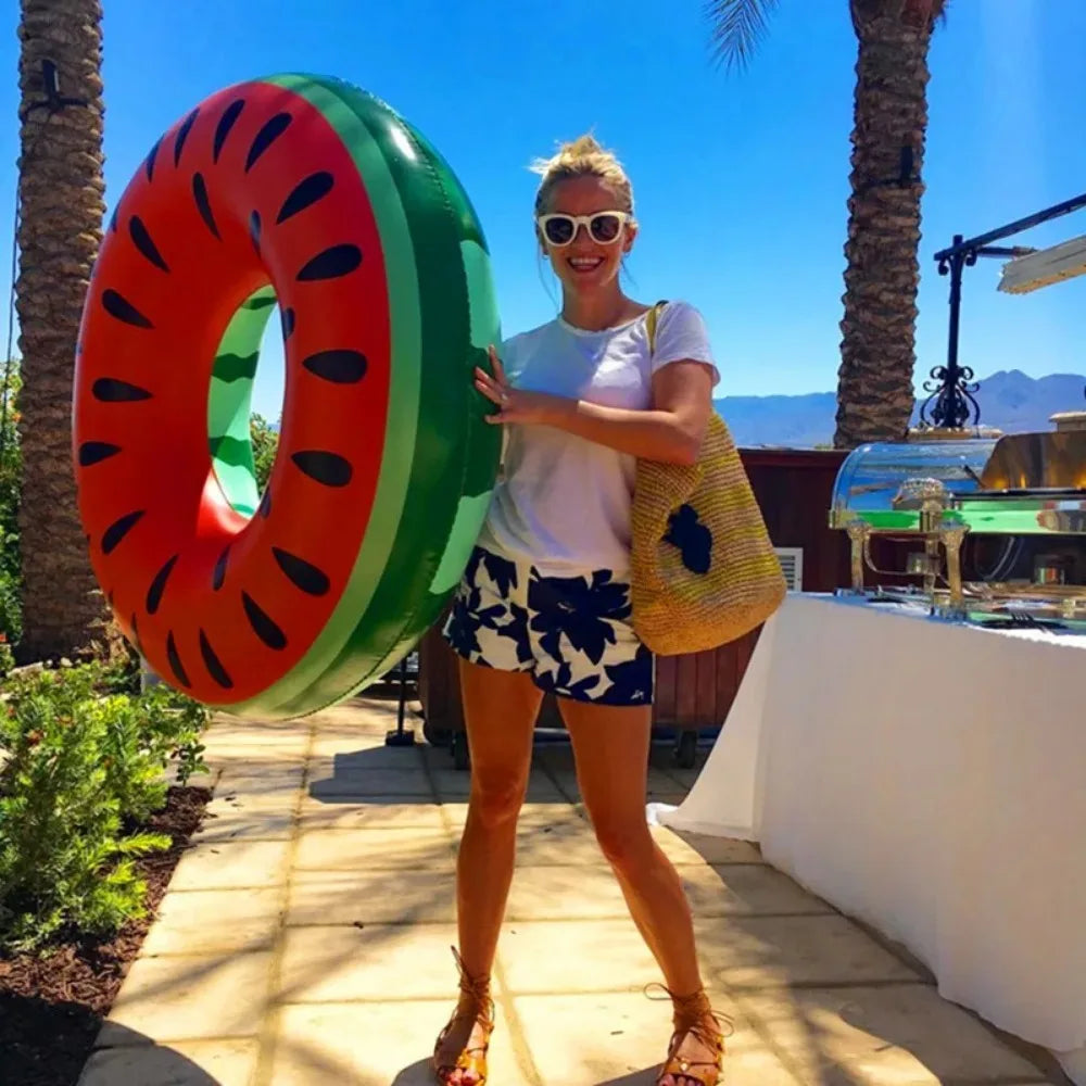 Watermelon Swimming Ring Inflatable Pool Float-1