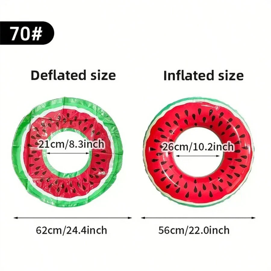 Watermelon Swimming Ring Inflatable Pool Float-2