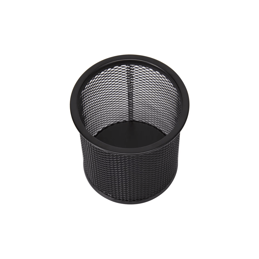 Black Mesh Pen Cup for Desk Organisation-0