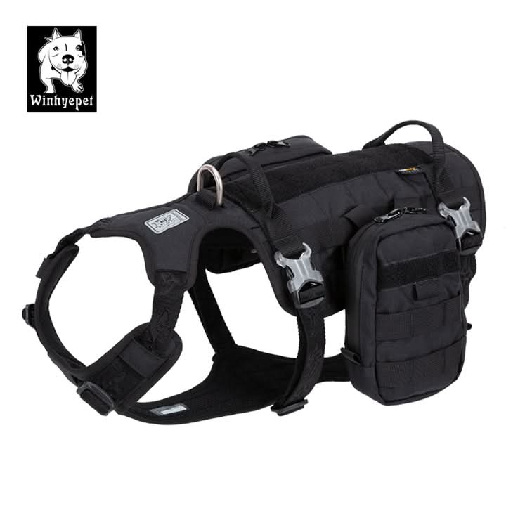 Whinhyepet Military Harness - Black, L-2