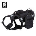 Whinhyepet Military Harness - Black, L-0