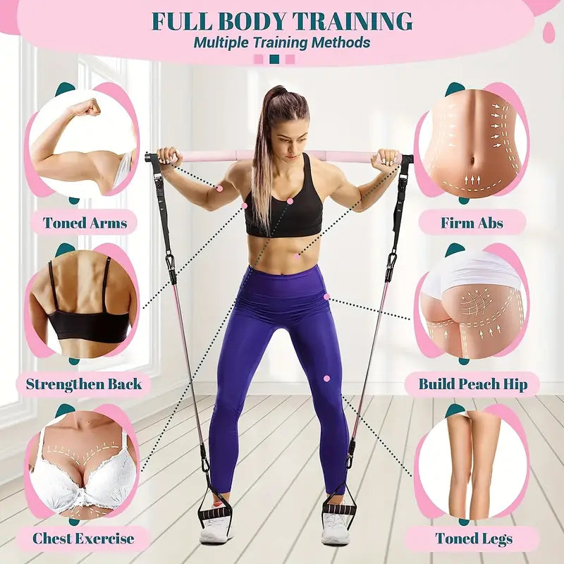 21pcs Yoga & Pilates Bar Kit