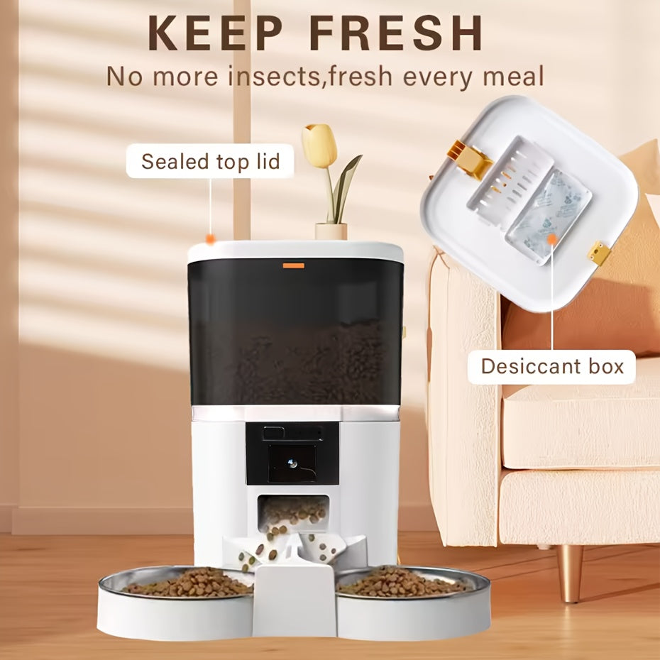 NNETM Smart Pet Feeder with HD Camera & App Control-2