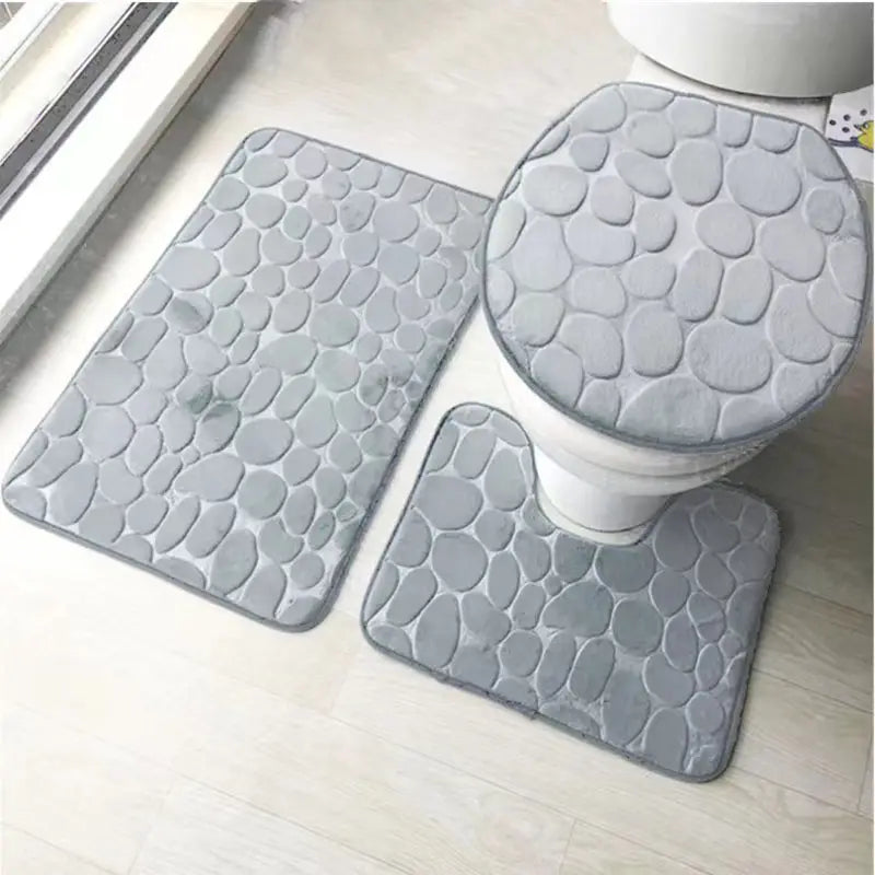 NNETM 3pcs Ultra Soft Bathroom Rugs Bliss