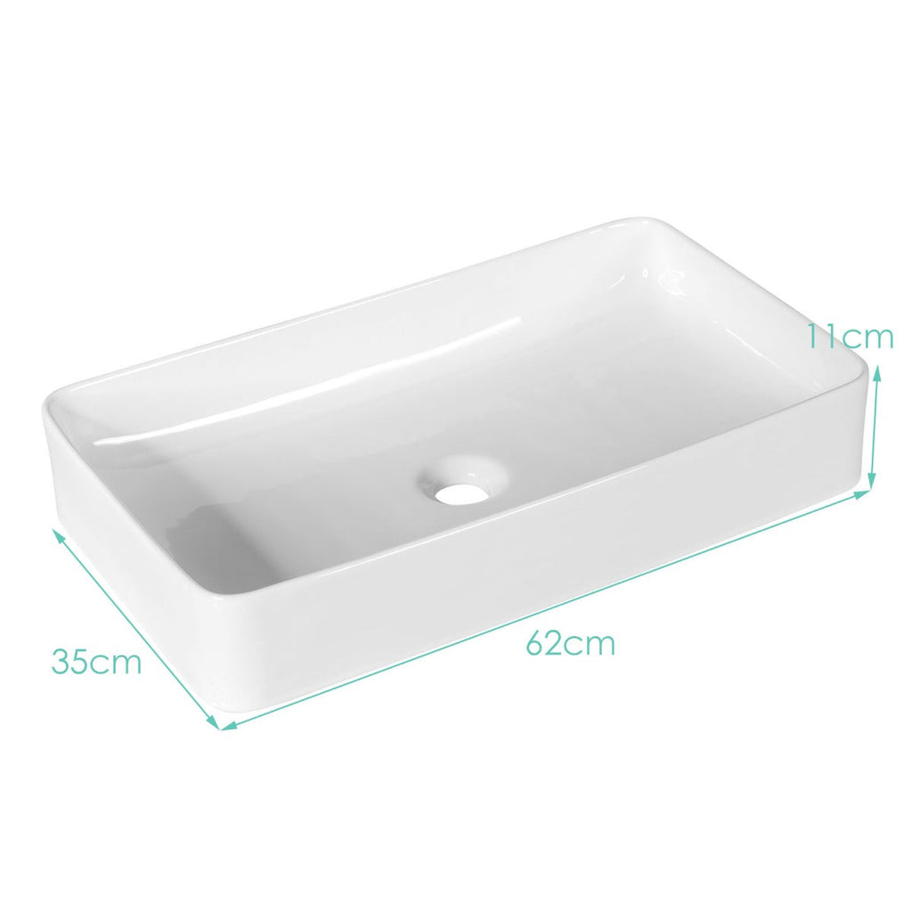 NNECW Bathroom Vessel Sink with Pop-up Drain