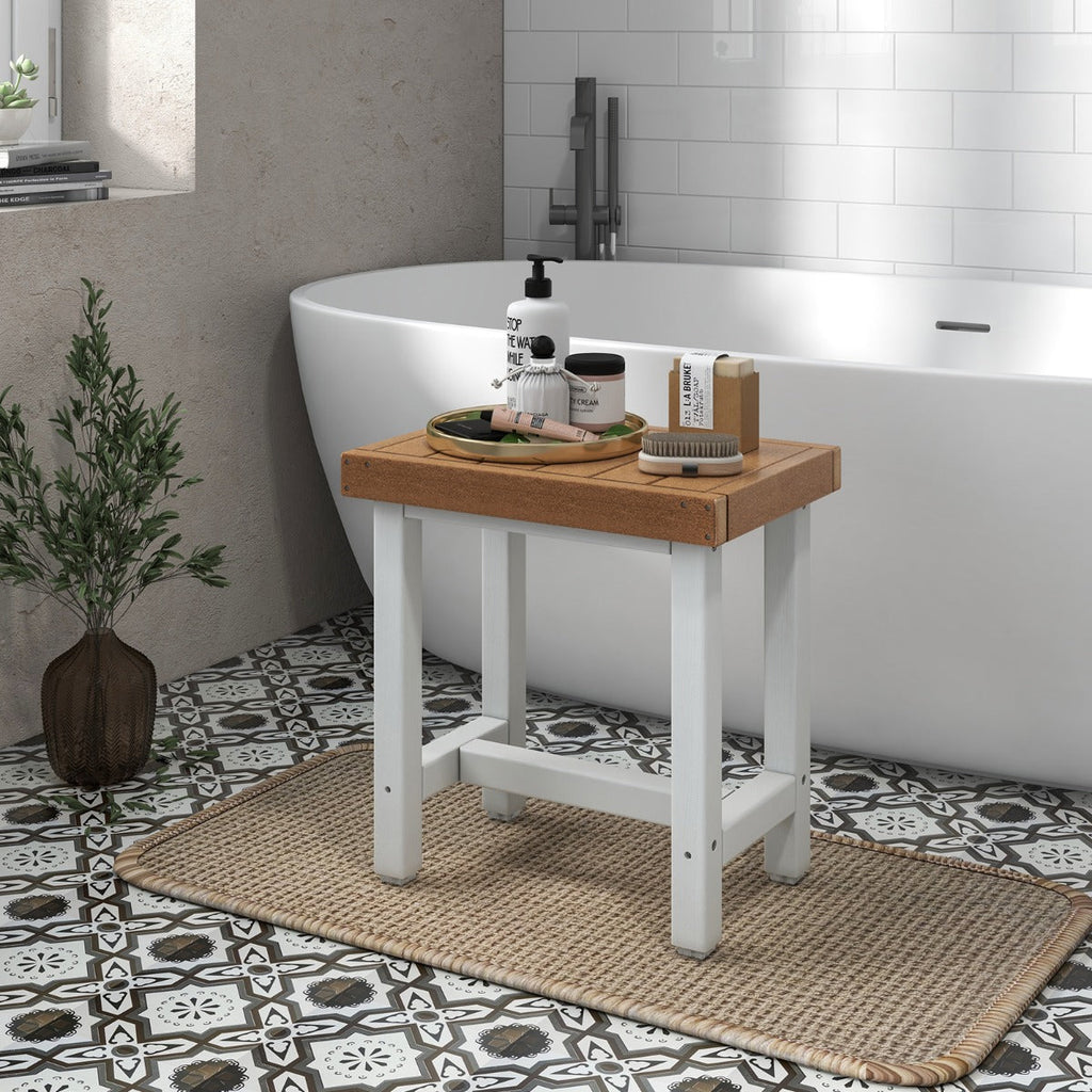 NNECW Waterproof Shower Bench for Bathroom and Inside Shower