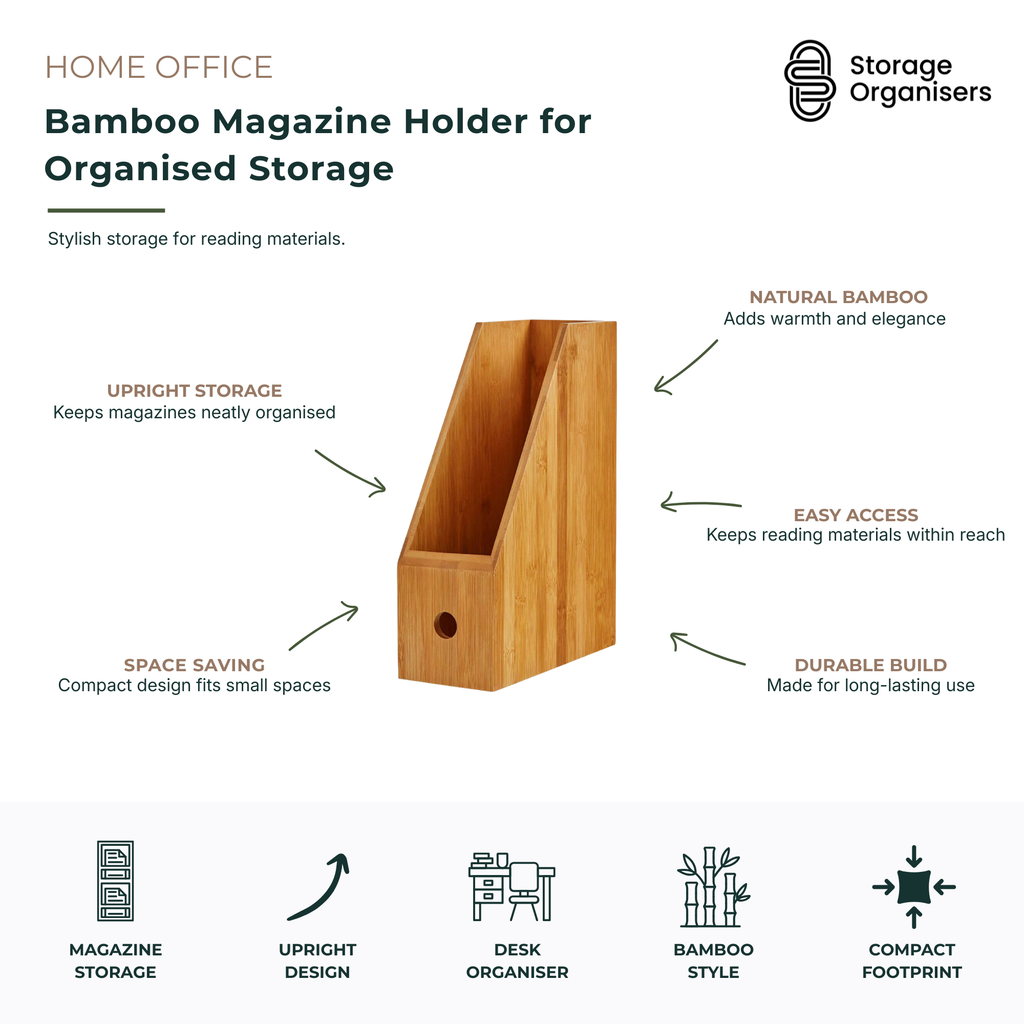 Bamboo Magazine Holder for Organised Storage-4