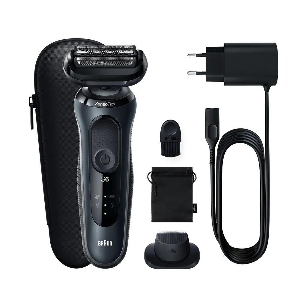 Braun Series 6 61-N1200s szitaborítású borotva akkumulátoros fekete-0