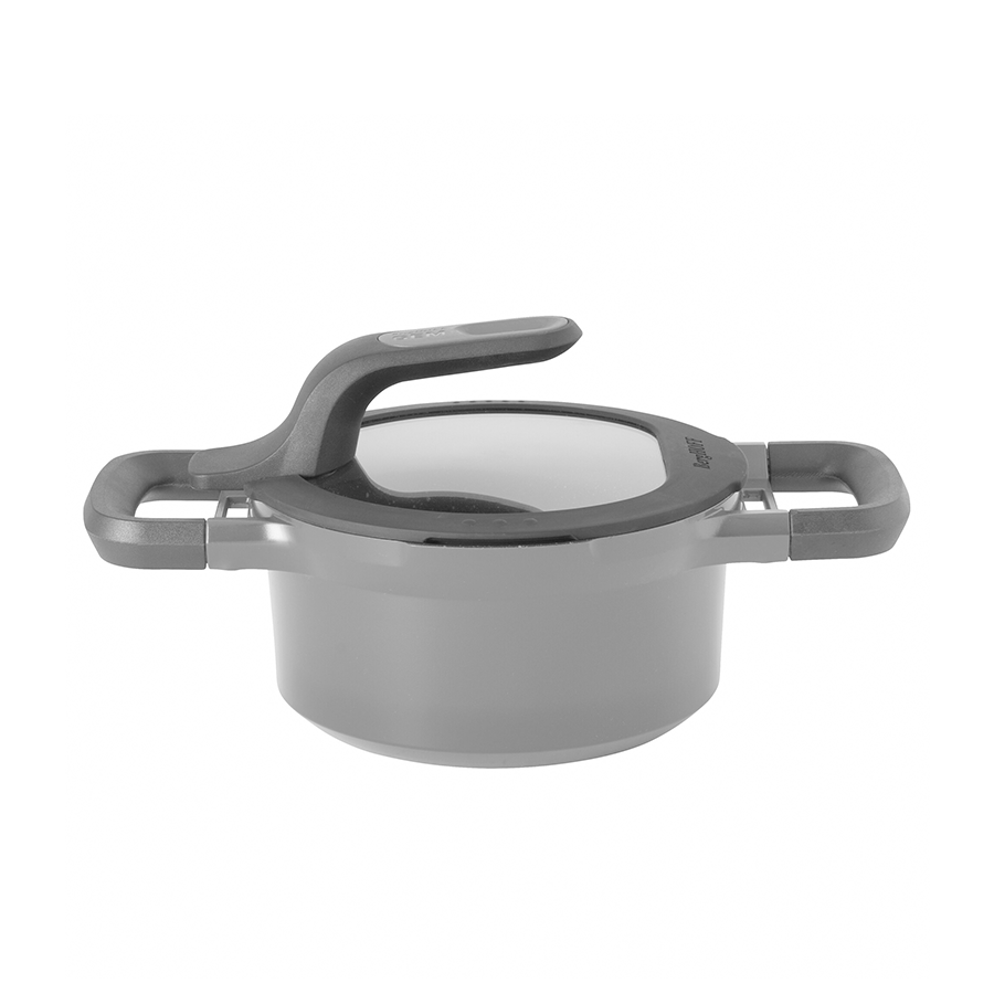 Berghoff Gem Covered Casserole Stay Cool Grey ø16cm-0