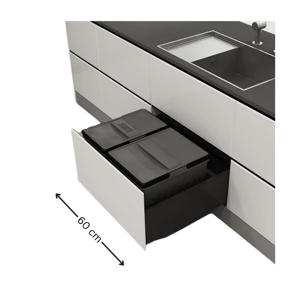 Bin 35L for 600mm Cabinet – Blum Compatible-3